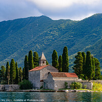 Buy canvas prints of Island of Saint George, an islet off the coast of Perast in the Bay of Kotor, Montenegro by Chun Ju Wu