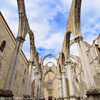 Buy canvas prints of Ruins of Carmo Convent, an archaeological museum in Lisbon, Portugal by Chun Ju Wu