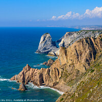Buy canvas prints of Cape Roca (Cabo da Roca), the westernmost point of Europe in Sintra, Portugal by Chun Ju Wu