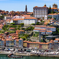 Buy canvas prints of River Douro and the riverbank of Ribeira District in Porto, Portugal by Chun Ju Wu