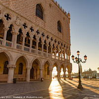 Buy canvas prints of St Mark's Square (Piazza San Marco) at sunrise time, Venice, Italy by Chun Ju Wu