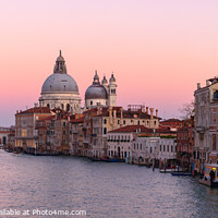 Buy canvas prints of Grand Canal with Santa Maria della Salute at background at sunset time, Venice, Italy by Chun Ju Wu