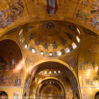 Buy canvas prints of The mosaic decoration art of the interior of St Ma by Chun Ju Wu