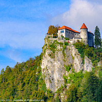 Buy canvas prints of Bled Castle, a medieval castle at Lake Bled in Slovenia by Chun Ju Wu