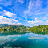 Buy canvas prints of Lake Bled, a popular tourist destination in Slovenia by Chun Ju Wu