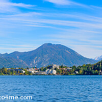 Buy canvas prints of Panoramic view of Lake Bled, a popular tourist destination in Slovenia by Chun Ju Wu