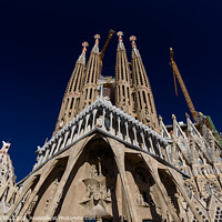 Buy canvas prints of Passion Façade of Sagrada Familia, the cathedral designed by Gaudi in Barcelona, Spain by Chun Ju Wu