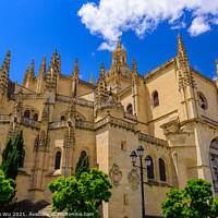Buy canvas prints of Segovia Cathedral, a Gothic-style Catholic cathedral in Segovia, Spain by Chun Ju Wu