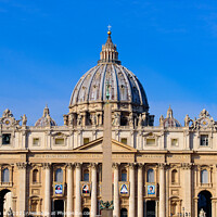 Buy canvas prints of St. Peter's Basilica in Vatican City, the largest church in the world by Chun Ju Wu