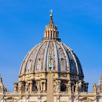 Buy canvas prints of The dome of St. Peter's Basilica in Vatican City, the largest church in the world by Chun Ju Wu
