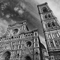 Buy canvas prints of Cathedral of Saint Mary of the Flower (black & white) by Chun Ju Wu