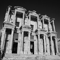 Buy canvas prints of Library of Celsus in Ephesus (black & white) by Chun Ju Wu
