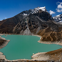 Buy canvas prints of Gokyo lake surrounded by snow mountains of Himalayas in Nepal by Chun Ju Wu