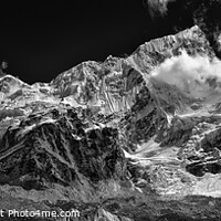 Buy canvas prints of Mount Everest and Lhotse (black & white) by Chun Ju Wu
