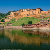 Buy canvas prints of Amer Fort in Jaipur, India by Chun Ju Wu