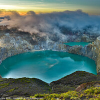 Buy canvas prints of Sunrise view of Kelimutu volcano in Flores island, Indonesia by Chun Ju Wu