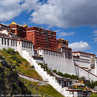 Buy canvas prints of Potala Palace, the former winter palace of the Dalai Lamas, in Lhasa, Tibet by Chun Ju Wu