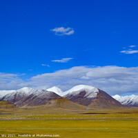 Buy canvas prints of The landscape of Tibetan Plateau in Tibet by Chun Ju Wu