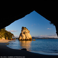 Buy canvas prints of Cathedral Cove in Coromandel, New Zealand by Chun Ju Wu