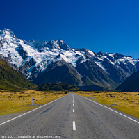 Buy canvas prints of Road trip in New Zealand with snow mountains in winter by Chun Ju Wu