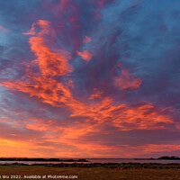 Buy canvas prints of Clouds colored by sunset light in New Zealand by Chun Ju Wu