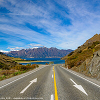 Buy canvas prints of Road trip in winter in New Zealand by Chun Ju Wu
