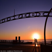 Buy canvas prints of Sunrise in Surfers Paradise, Gold Coast, Queensland, Australia by Chun Ju Wu