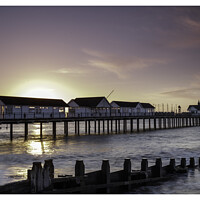 Buy canvas prints of Southwold Pier Sunrise by ROBERT HUTT