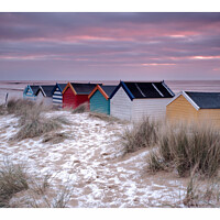 Buy canvas prints of Southwold Beach Huts  by ROBERT HUTT