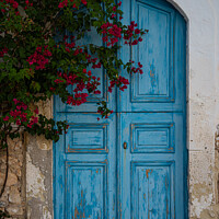 Buy canvas prints of Doors on the island of Kastellorizo, Meis by Roger Worrall