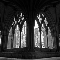 Buy canvas prints of Norwich Cathedral Cloisters by Jane Osborne