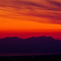 Buy canvas prints of Sunset over Mount Olympus, Greece by Nic Croad