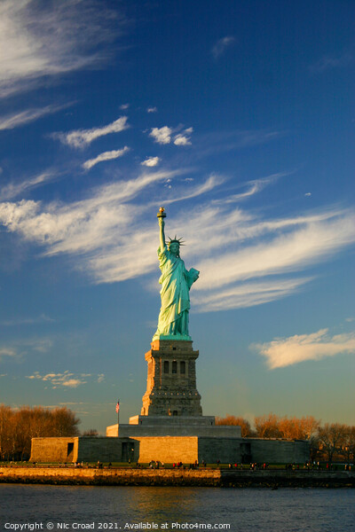 Statue of Liberty in New York City Picture Board by Nic Croad