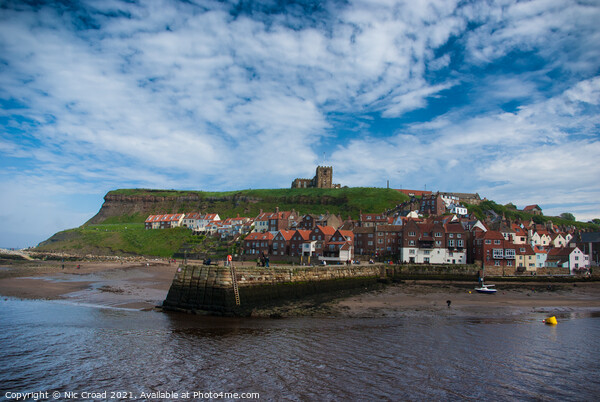 Whitby Harbour Picture Board by Nic Croad