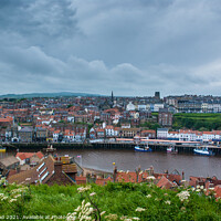Buy canvas prints of Whitby town and harbour by Nic Croad