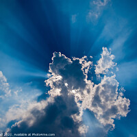 Buy canvas prints of Clouds and Sunbeams by Nic Croad