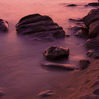 Buy canvas prints of Misty sea around rocks by Nic Croad
