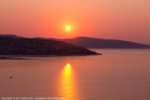 Greek Sunrise Picture Board by Nic Croad