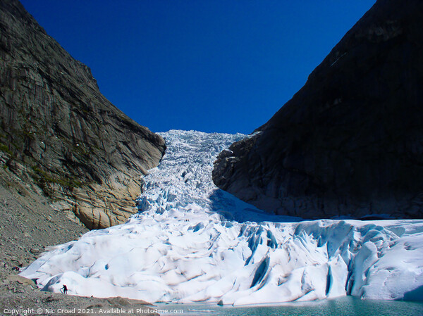 Briksdal Glacier, Norway Picture Board by Nic Croad