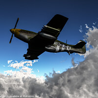 Buy canvas prints of WW2 P-51 Mustang Fighter/Bomber by Nic Croad