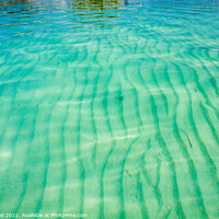 Buy canvas prints of Sand ripple patters in a clear sea by Nic Croad