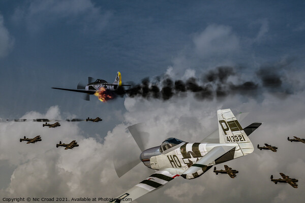 Classic WW2 Air Battle Picture Board by Nic Croad