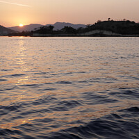 Buy canvas prints of Sunset on Lake Pichola by Simon Peake