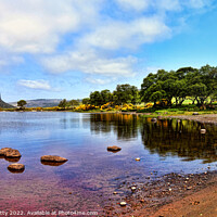 Buy canvas prints of Shores of Loch Brora-Sutherland,Scotland by Dave Harnetty
