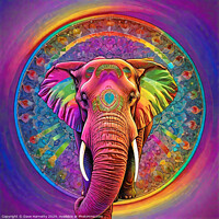 Buy canvas prints of Elephant Mandala by Dave Harnetty