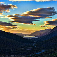 Buy canvas prints of Looking West to Loch Maree-Highlands of Scotland. by Dave Harnetty