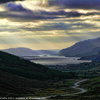 Buy canvas prints of Looking West to Loch Maree-Highlands of Scotland by Dave Harnetty