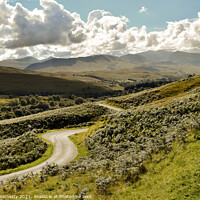 Buy canvas prints of Winding Road-Glen Roy,Highlands of Scotland by Dave Harnetty