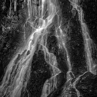 Buy canvas prints of Icicles in a waterfall by christian maltby