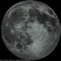 Buy canvas prints of The moon by christian maltby